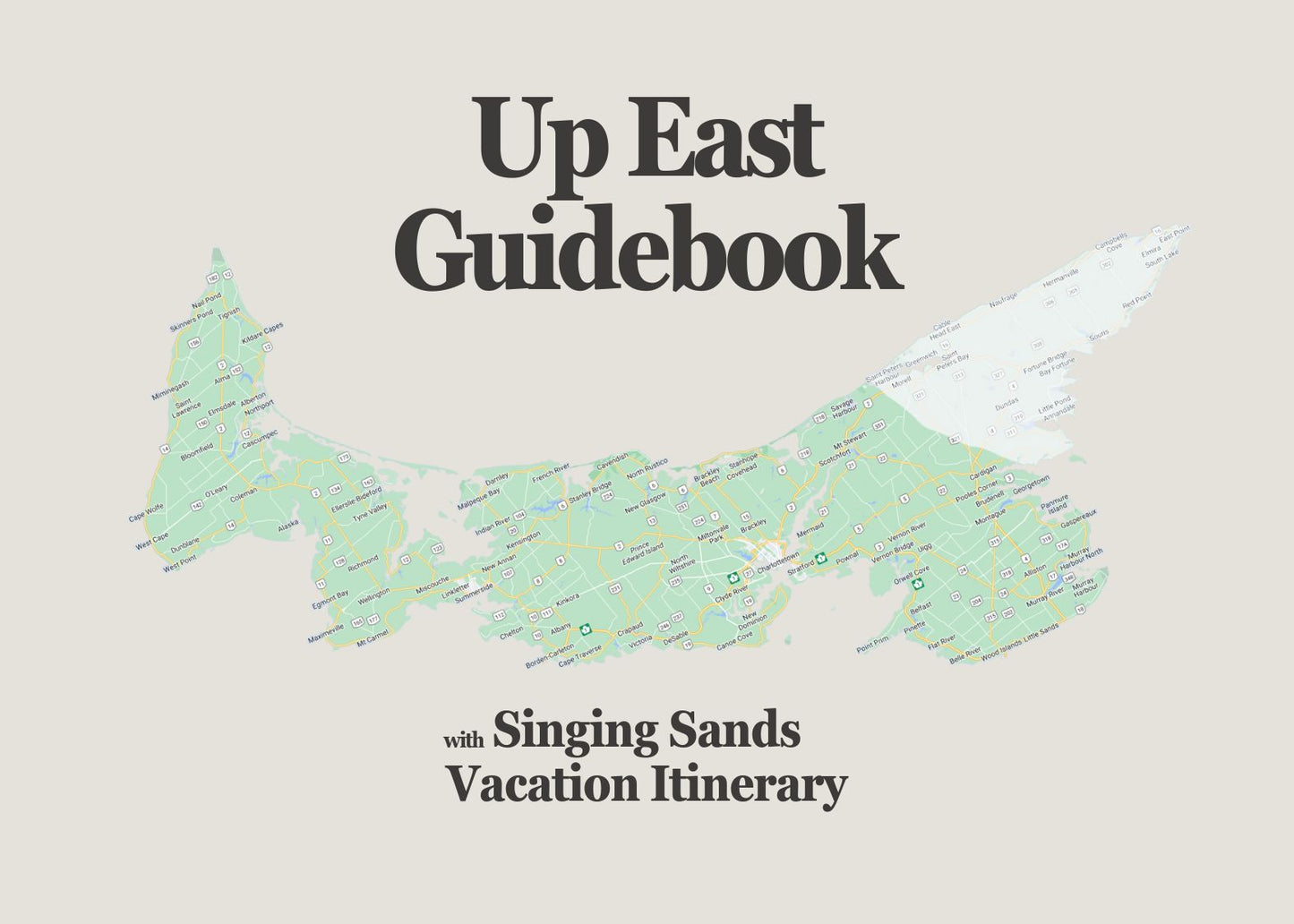 UP EAST Guidebook + Itinerary